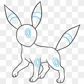 How To Draw Umbreon - Umbreon Pokemon Drawing, HD Png Download - shiny umbreon png