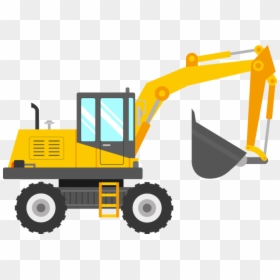 Digger Clip Art - Backhoe Clipart Png, Transparent Png - digger png