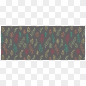 Green Orange Red Feather Leaves On Grey Custom Morphing - Paisley, HD Png Download - red feather png