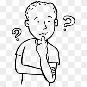 Confused Man Thinking Of The Abcs Of Localization - Thinking Clipart, HD Png Download - confused.png
