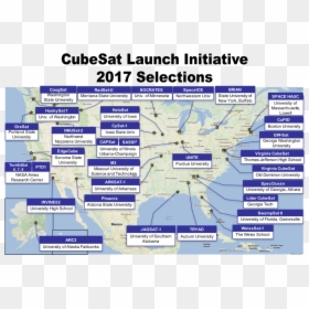 Nasa Lets Education-focused Cubesats Hitch A Free Ride - Cubesat Launch Initiative 2017, HD Png Download - nasa rocket png