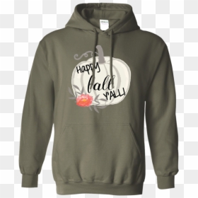 Happy Fall Y"all Watercolor Pumpkin Hoodie Sweatshirt - Hoodie, HD Png Download - watercolor pumpkin png