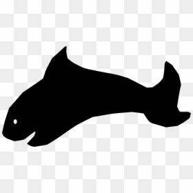 Head,small To Medium Sized Cats,silhouette, HD Png Download - dolphin silhouette png