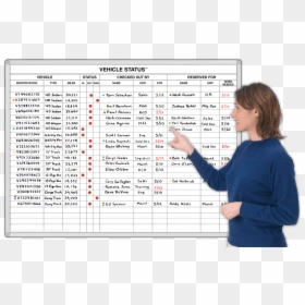 Dry Erase Vehicle Status Board, HD Png Download - dry erase markers png