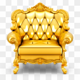 Gold Puzzle Messages Sticker-0 - Throne, HD Png Download - gold throne png