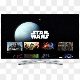 Disney Connected Tv - Disney Plus Star Wars, HD Png Download - movie roll png