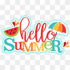 Silhouette Design, Summertime, Die Cutting, Hello Summer, - Watermelon, HD Png Download - hello summer png