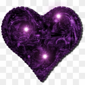 Black Heart Gothic Transparent, HD Png Download - purple swirl png