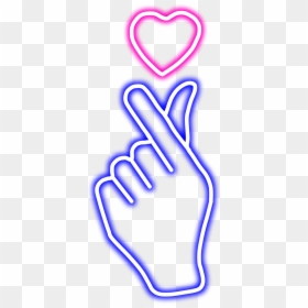 Kpop Heart, HD Png Download - luces neon png