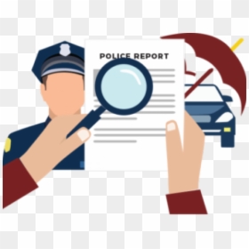 Police Clipart Police Report - Report To The Police Clipart, HD Png Download - police badge clipart png