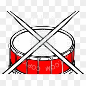Drum Clipart Draw - Marching Band, HD Png Download - african drums png