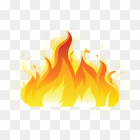 Yellow And Orange Flames, HD Png Download - flame outline png