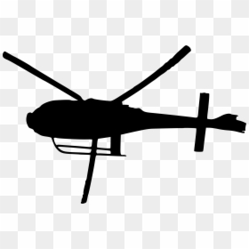 Transparent Helicopter Clipart - Top Helicopter Silhouette, HD Png Download - helicopter clipart png