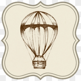Print Hot Air Balloon T Shirt, HD Png Download - balloon drawing png