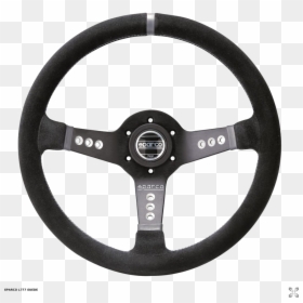 Steering Wheel Background Png - Sparco Suede Steering Wheel, Transparent Png - steering wheel clipart png