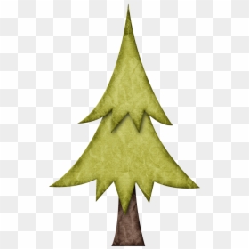 Primitive Clip Art Christmas, HD Png Download - pine trees clipart png