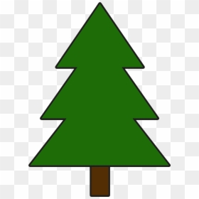 Simple Pine Tree Clipart , Png Download - Draw A Cartoon Tree