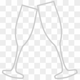 Champagne Glass Png White, Transparent Png - champagne glasses clipart png