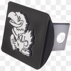 Kansas Jayhawks Chrome Hitch Cover - Cartoon, HD Png Download - kansas jayhawks logo png