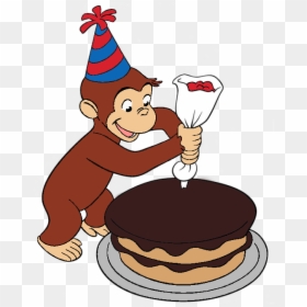 Transparent Curiousity Clipart - Curious George Decorating A Cake, HD Png Download - curious george logo png
