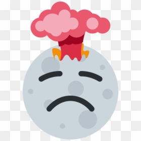 Ios Emoji Volcano, HD Png Download - frown emoji png