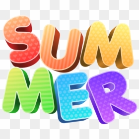Summer Art Word Creative Element, HD Png Download - summer word art png