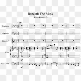 Sheet Music, HD Png Download - persona 5 mask png