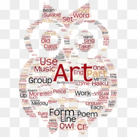 Owl Word Art - Cinquain On Art, HD Png Download - summer word art png