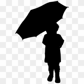 Umbrella, HD Png Download - umbrella silhouette png
