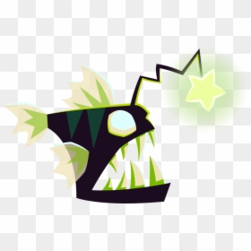 Seacreaturewithlight, HD Png Download - angler fish png