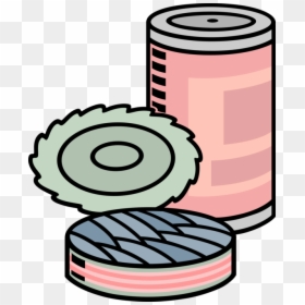 Vector Illustration Of Tin Or Can Of Sardines Nutrient-rich - Sardinas Clipart, HD Png Download - canned goods png