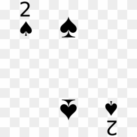 3 Of Spade Card Transparent, HD Png Download - black spade png