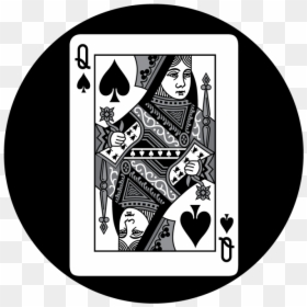 Queen Of Spades Png, Transparent Png - black spade png