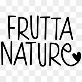 Fruttanature Logo Negro - Calligraphy, HD Png Download - negro png