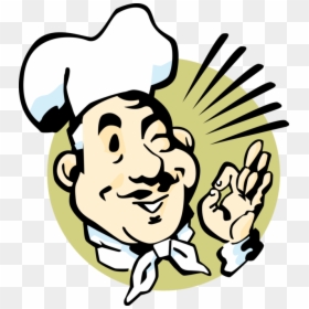 Vector Illustration Of Culinary Chef With White Hat - Culinaria Png ...