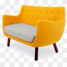 Yellow Sofa Png File - Sofa Furniture Yellow Transparent Background, Png Download - modern sofa png
