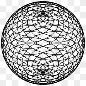 Spiral Sphere - Sphere Outline, HD Png Download - png sphere
