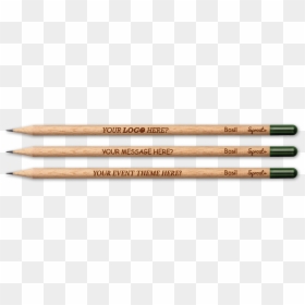 3 Pencils With Custom Engravings - Novel, HD Png Download - pencil silhouette png