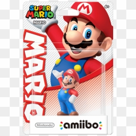 Mario - Mario Super Mario Amiibo Figure, HD Png Download - mario plush png