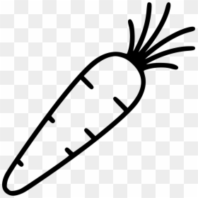 Carrot - Carrot Black And White, HD Png Download - carrot icon png