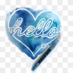 Keeping White In Watercolor Masking Flul - Heart, HD Png Download - water color heart png