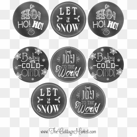 Free Holiday Printable Chalkboard Tags - Coin, HD Png Download - chalkboard border png