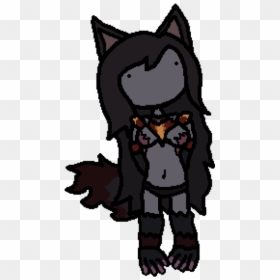 Cat Black Mammal Fictional Character Small To Medium - Werewolf Gf, HD Png Download - hellhound png