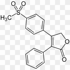 Rofecoxib Skeletal - Dylight 550 Chemical Structure, HD Png Download - dork png