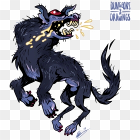 Barghest Drawing, HD Png Download - hellhound png