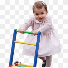 Princess Charlotte With Baby Walker - Princess Charlotte Baby, HD Png Download - baby princess png