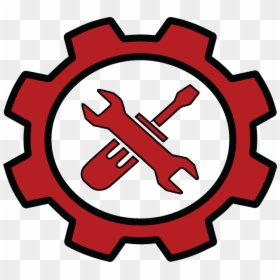 Gear - Red Service Icon Png, Transparent Png - airplane symbol png