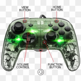 Pdp Afterglow Nintendo Switch Controller, HD Png Download - mute button png