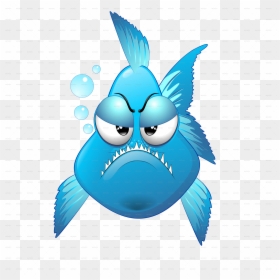 Grumpy Fish Cartoon Front Jpg - Fish Png Cartoon Front, Transparent Png - grumpy png
