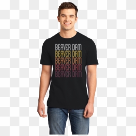 Standard Black Beaver Dam, Wi - T-shirt, HD Png Download - beaver dam png